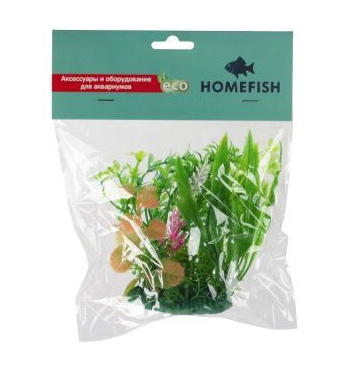 Купить homefish Куркума растение для аквариума пластиковое с грузом
