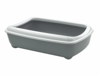 Купить zooexpress туалет лоток для кошек "lucky" большой с рамкой