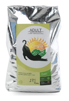 LiveRA Hypo сухой корм для кошек гипоаллергенный с домашней птицей