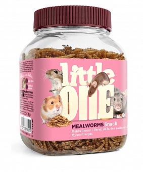 Купить little one мучной червь, лакомство для всеядных грызунов