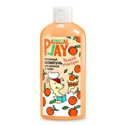 Купить animal play шампунь бережный для щенков и котят, ПЕРСИКОВЫЙ МАРЦИПАН