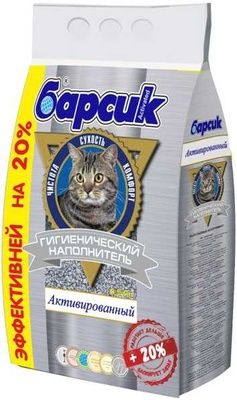 Купить Барсик наполнитель для кошек впитывающий “Активированный”
