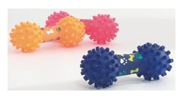 Beeztees Игрушка для собак Гантель с круглыми шипами виниловая