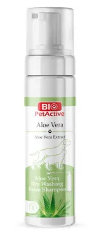 Купить biopetactive шампунь-пена для кошек для сухой очистки шерсти с алоэ вера