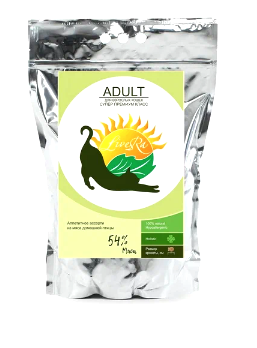 LiveRA сухой корм для взрослых кошек с домашней птицей