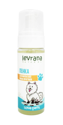 Купить СКИДКА levrana love pets Шампунь-пенка для мыться лап после прогулки собак