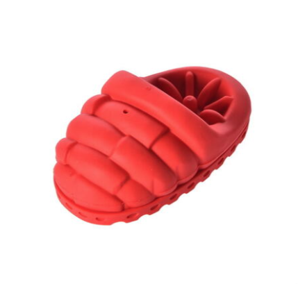 Купить homepet premium игрушка для собак тапок плавающий с эффектом очистки зубов и отверстиями для лакомств с пищалкой резина