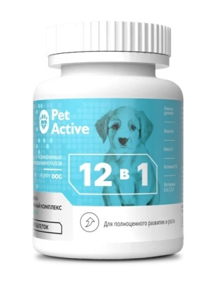 Купить biopetactive мультивитаминный комплекс для щенков 12 в 1
