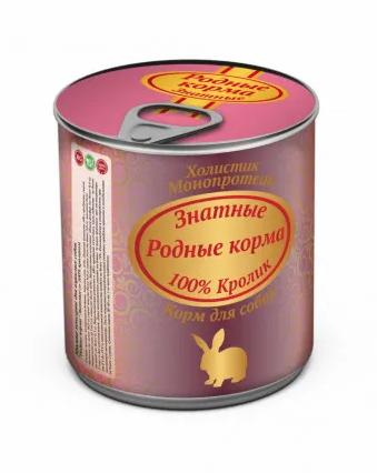 Купить Родные корма Знатные консервы для собак с кроликом