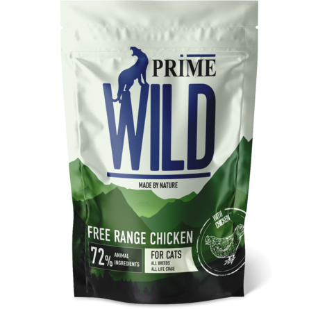 Купить prime wild grain free range сухой корм для котят и кошек с курицей
