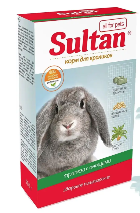 Купить СУЛТАН для кроликов Трапеза с овощами