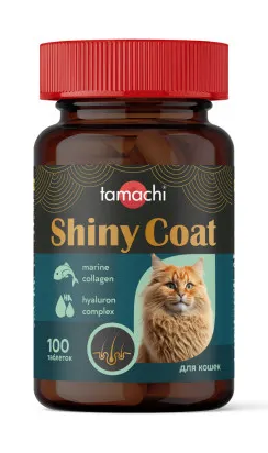 Купить tamachi shiny coat Витамины для кошек Блестящая шерсть