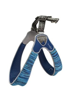 Купить cortina (coralpina) мягкая шлейка для собак powermix, голубой меланж