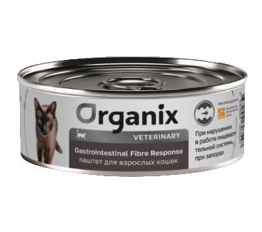 Organix vet GASTROINTESTINAL FIBRE RESPONSE консервы для взрослых кошек при запорах