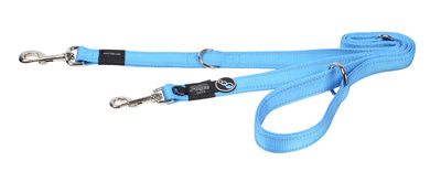 Купить rogz utility поводок-перестежка для собак, голубой