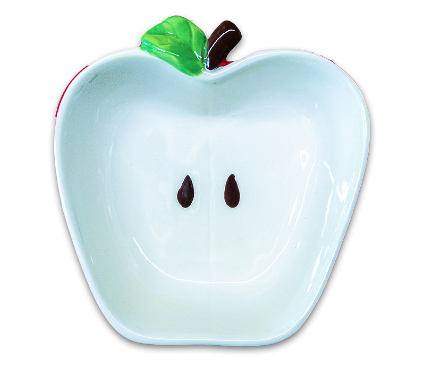 Купить mr.kranch Яблочко миска керамическая для собак и кошек, белая