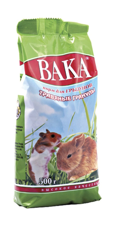 Купить Вака ВК Сухой корм для грызунов травяные гранулы
