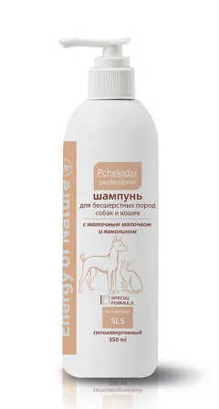 Купить pchelodar шампунь для бесшерстных пород собак и кошек
