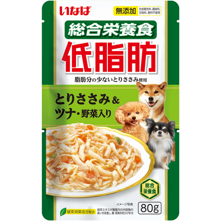 Купить inaba teishibo влажный корм для собак, куриное филе и тунец кацуо с овощами в желе (пауч)