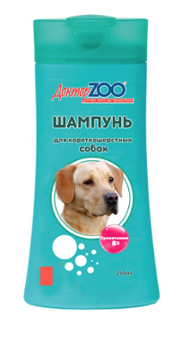 СКИДКА Доктор ZOO Шампунь для короткошерстных собак