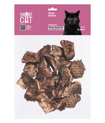 Купить smart cat лакомства для кошек легкое ягненка