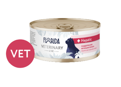 Купить florida vet hepatic консервы для взрослых кошек для поддержания функции печени