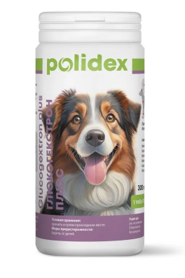 Купить polidex Глюкогекстрон плюс для взрослых собак всех пород при повреждении суставов, связок