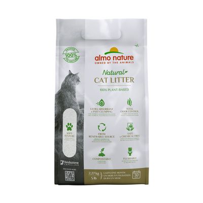 Купить almo nature cat litter наполнитель для кошек 100% натуральный биоразлагаемый комкующийся 