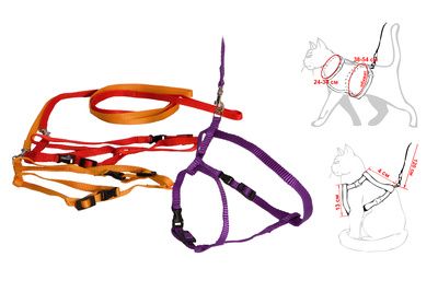Купить yami-yami шлейка+поводокдля собак и кошек капрон