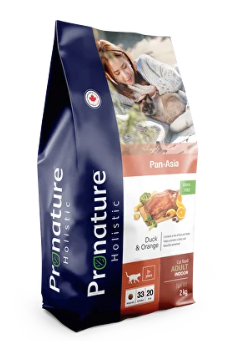 Pronature Holistic сухой корм для взрослых кошек, беззерновой, утка с апельсином 