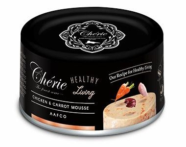 Купить pettric cherie healthy living влажный корм для взрослых кошек мусс из курицы с морковью (банка)