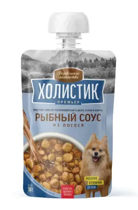 Купить Деревенские лакомства Холистик Премьер Рыбный соус из лосося для собак