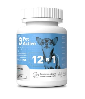 Купить biopetactive мультивитаминный комплекс для собак и щенков миниатюрных пород 12 в 1