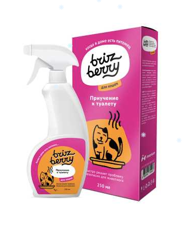 Купить brizberry Спрей для кошек приучение к туалету