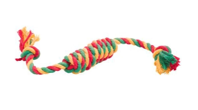 Купить doglike Игрушка для собак Сарделька канатная средняя красная/желтая/зеленая 