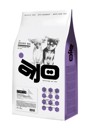Купить ajo breeder starter сухой корм для щенков с гречкой