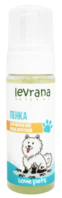 Купить levrana love pets Шампунь-пенка для мыться лап после прогулки собак