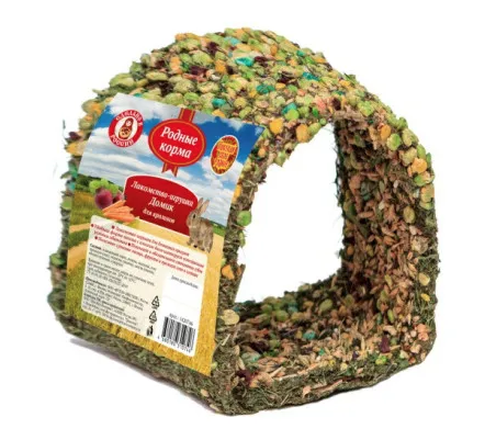Купить Родные корма лакомство-игрушка домик для кроликов