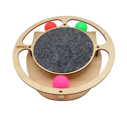 Купить gosi игрушка для кошек Игровой трек круг с шариками c когтеточкой из ковролина