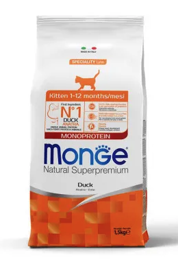 Monge Cat Speciality Line Monoprotein сухой корм для котят и беременных кошек с уткой