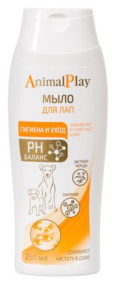 Купить animal play мыло жидкое для лап с d-пантенолом и экстрактом череды для собак