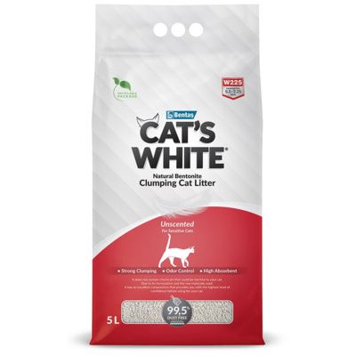 Купить cat's white наполнитель для кошек комкующийся натуральный без ароматизатора