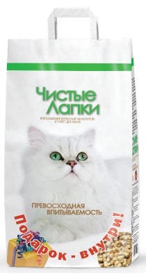 Купить Чистые лапки наполнитель для кошек древесный