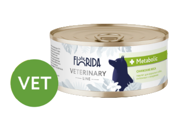 Florida vet Metabolic, консервы для взрослых собак для снижения веса и при склонности к ожирению