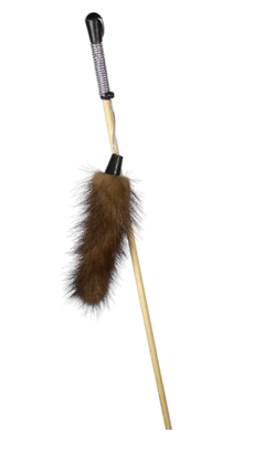 Купить gosi Игрушка для кошек дразнилка норковый хвостик на веревке