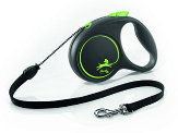 Купить СКИДКА flexi рулетка-трос для собак, зеленая, black design cord green