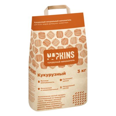 Купить napkins кукурузный наполнитель для кошек