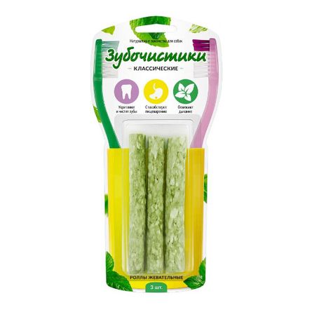 Купить Зубочистики лакомство для собак роллы жевательные, 3шт