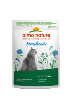 Купить almo nature Влажный корм для стерилизованных кошек с тунцом в соусе (пауч)