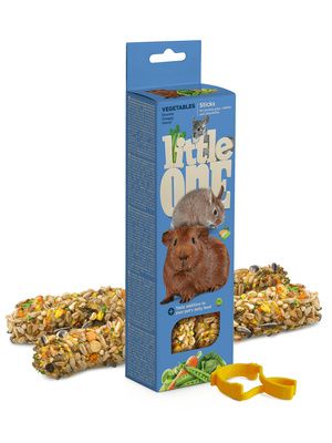 Купить little one лакомство палочки с овощами для морских свинок, кроликов и шиншилл